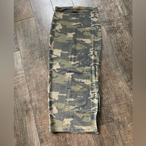 Camo Knit Skirt